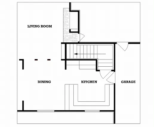 Optional Basement stair location